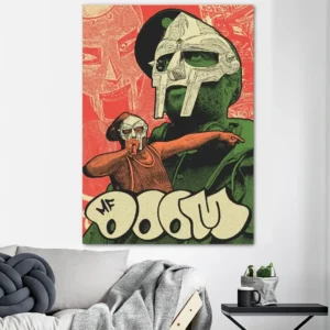 Plakat MF DOOM okładka albumu Czarny