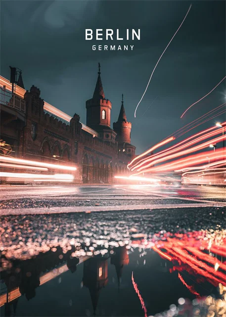 Miasta Europy – plakat z Paryżem, Berlinem i Amsterdamem Czekolada