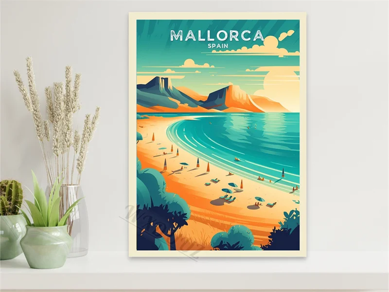 Plakat miasta retro – Porto, Paryż i inne Wzór 9