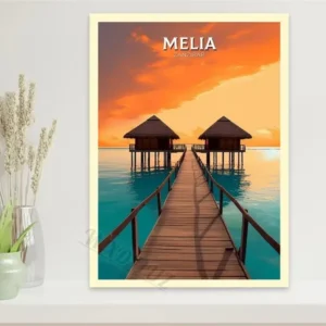 Plakat miasta w stylu retro – podróże Wzór 1