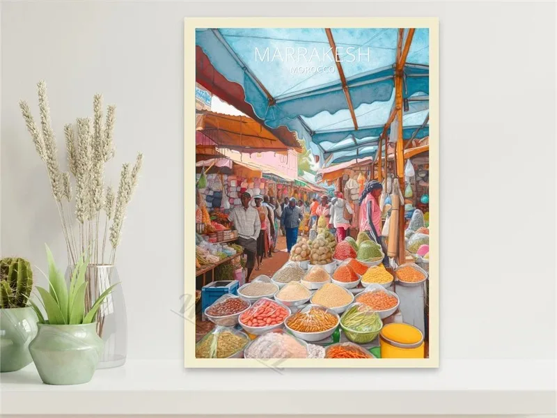 Plakat miasta w stylu retro – podróże Wzór 10