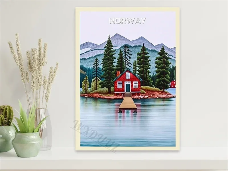 Plakat miasta w stylu retro – podróże Wzór 12