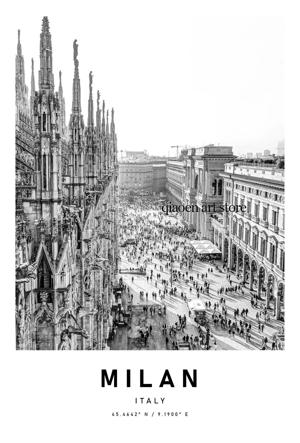 Plakat miasta świata - czarno-biała architektura Fioletowy/фиолетовый