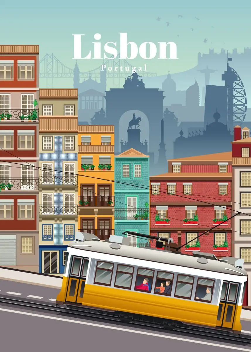 Plakat z miastami świata – Londyn, Nowy Jork Turkusowy
