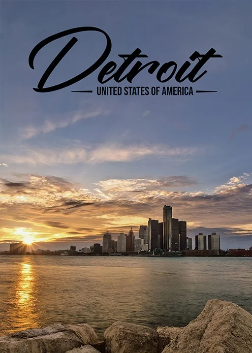Plakat miasta USA – Nowy Jork, Los Angeles Wzór 11