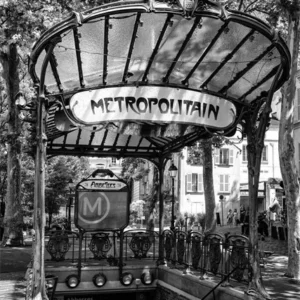 Czarno-białe miasta - plakat z metropolią Biały