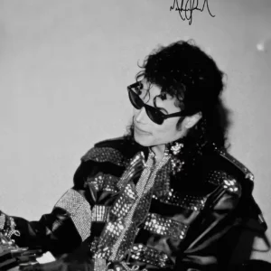 Michael Jackson - czarno-biały plakat Wzór 1