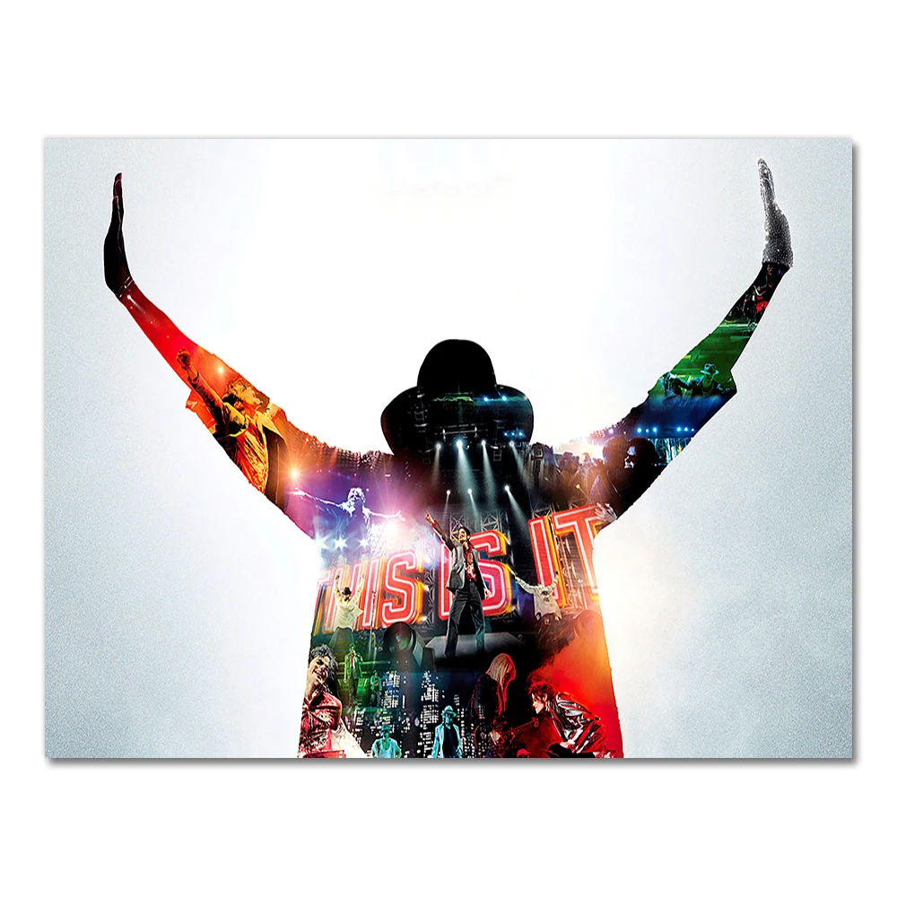 Michael Jackson - czarno-biały plakat Wzór 3