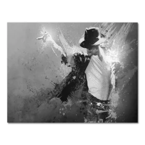 Plakat Michael Jackson czarno-biały Wzór 1
