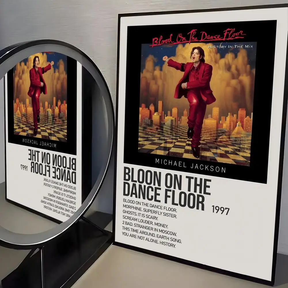 Plakat Michael Jackson – portret legendy muzyki Czarny5
