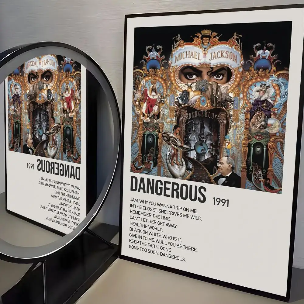 Plakat Michael Jackson – portret legendy muzyki Czarny6