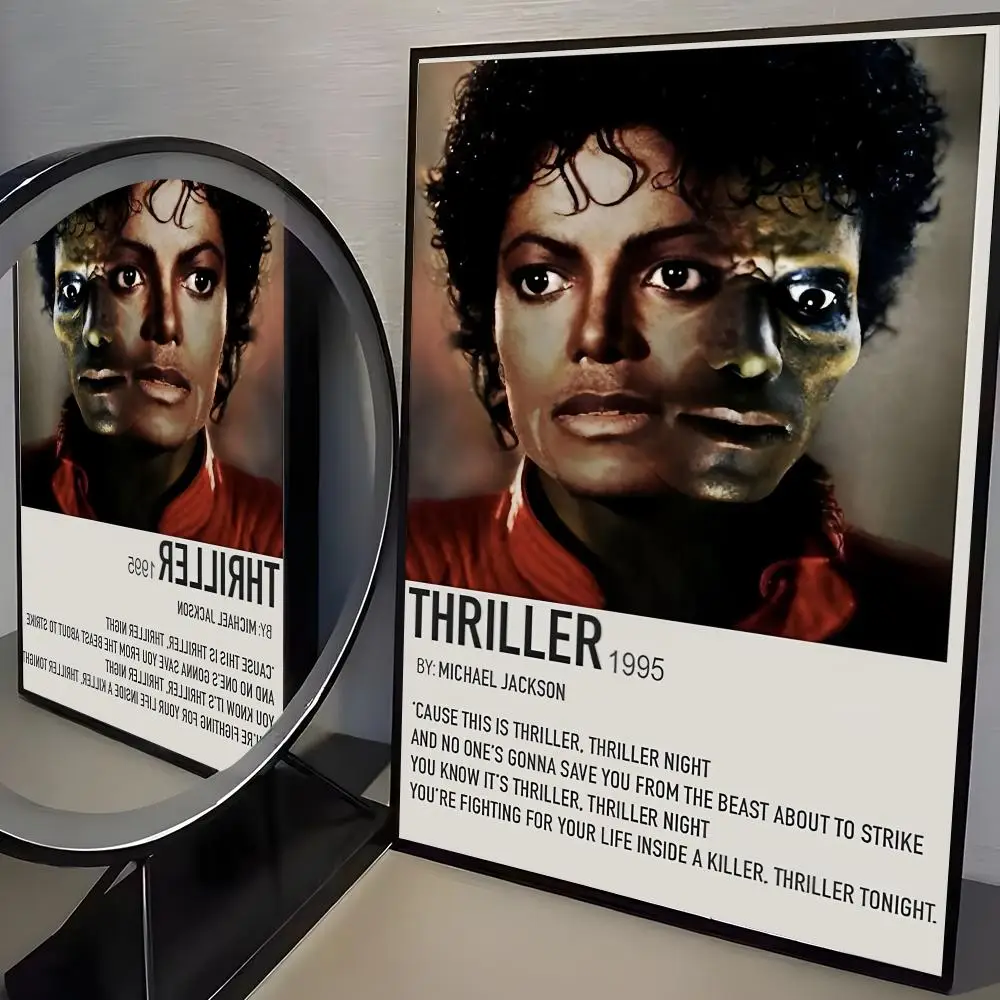Plakat Michael Jackson - portret legendy muzyki Czarny9
