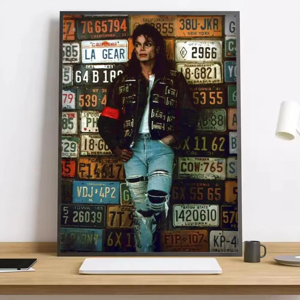 Plakat Michael Jackson – portret Czarny12