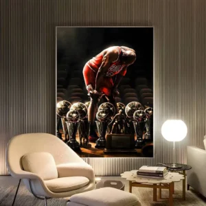 Plakat Michael Jordan HD Niebieski