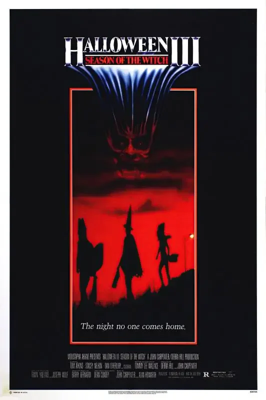 Plakat Michael Myers - horror filmowy na Halloween Brązowy
