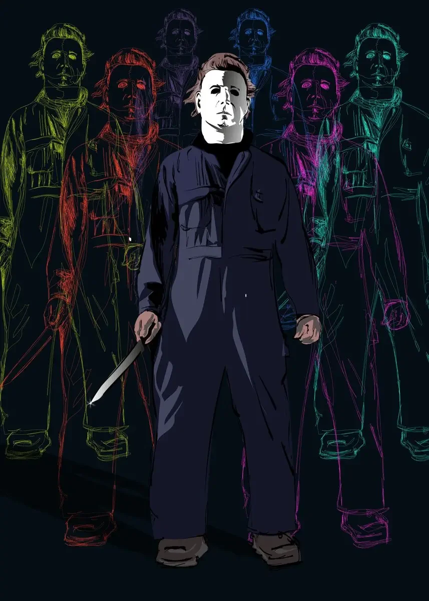 Plakat Michael Myers - horror filmowy na Halloween Czekolada