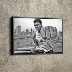 Plakat Mike Tyson vs Muhammad Ali - boks vintage Wielo