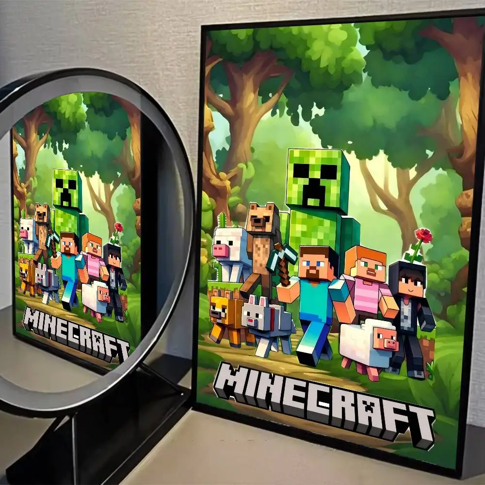 Plakat z gry Minecraft - samoprzylepna grafika Wzór 1
