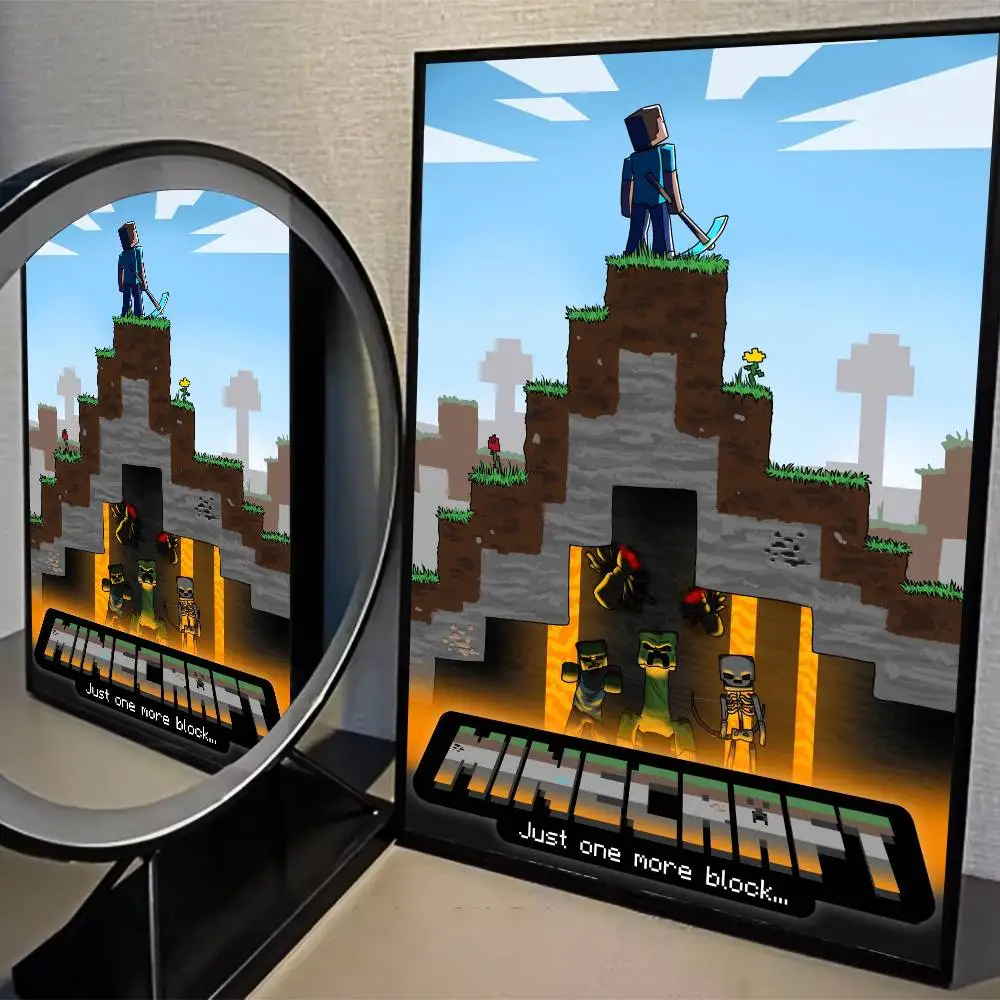 Plakat z gry Minecraft - samoprzylepna grafika Wzór 6