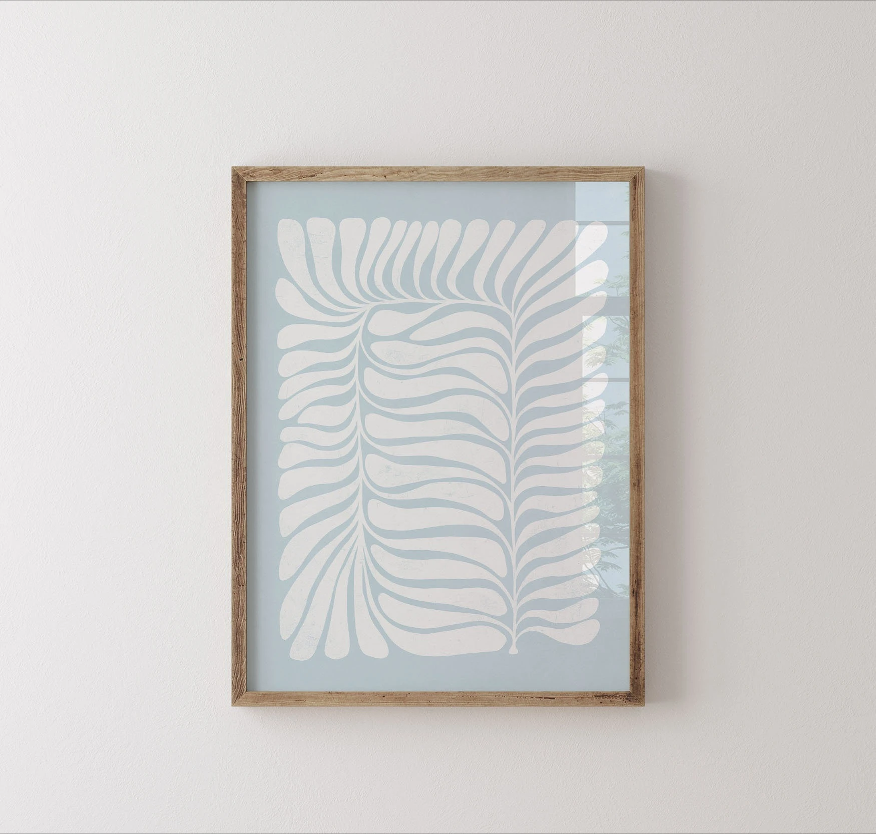 Plakat minimalistyczny – botaniczna linia kwiatowa Wzór 10