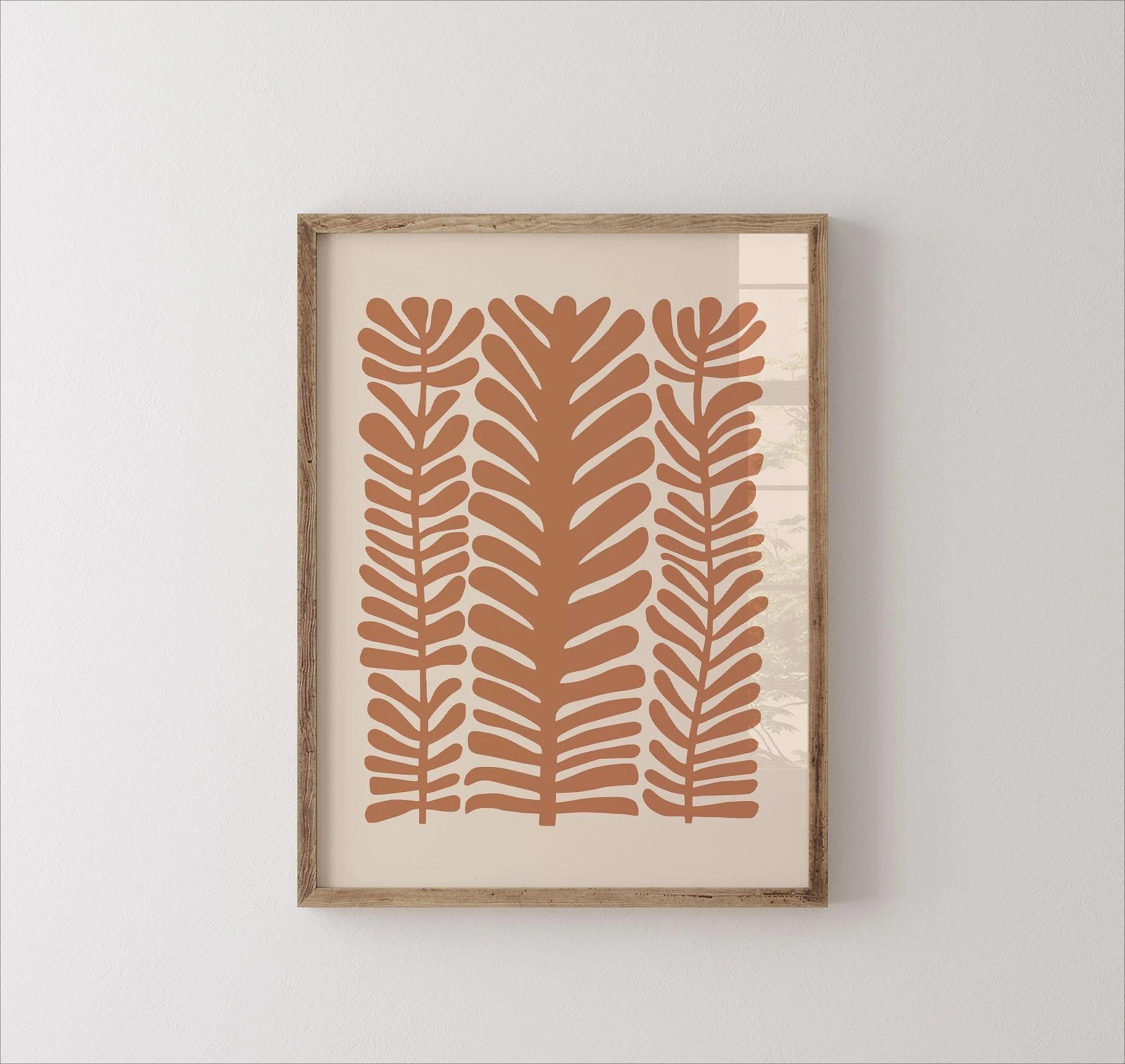Plakat minimalistyczny – botaniczna linia kwiatowa Wzór 11