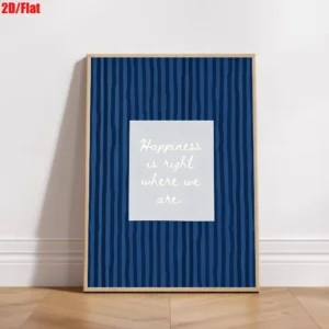 Plakat Minimalistyczny z Cytatem i Paskami Burgundia