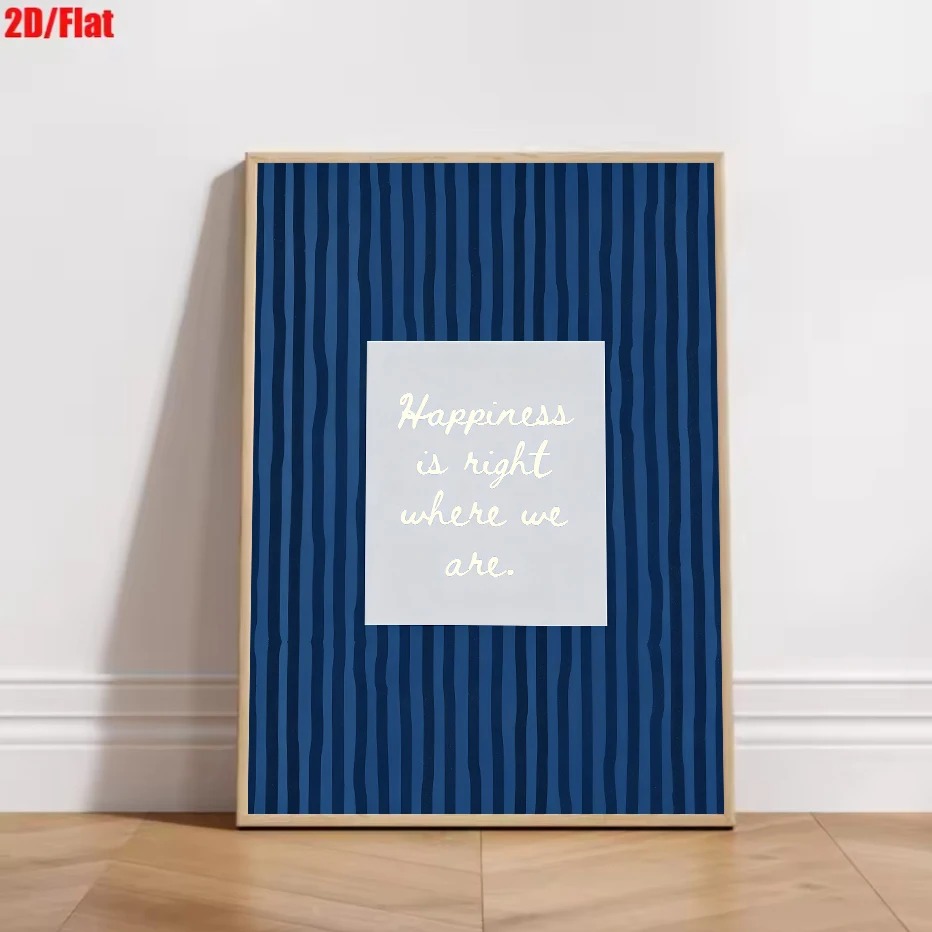 Plakat Minimalistyczny z Cytatem i Paskami Burgundia