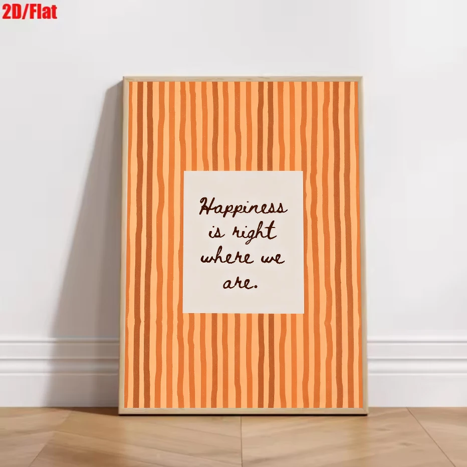 Plakat Minimalistyczny z Cytatem i Paskami Czerwony