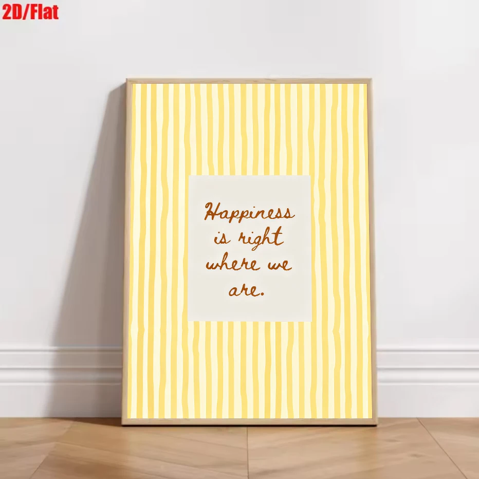 Plakat Minimalistyczny z Cytatem i Paskami Jasnoszary