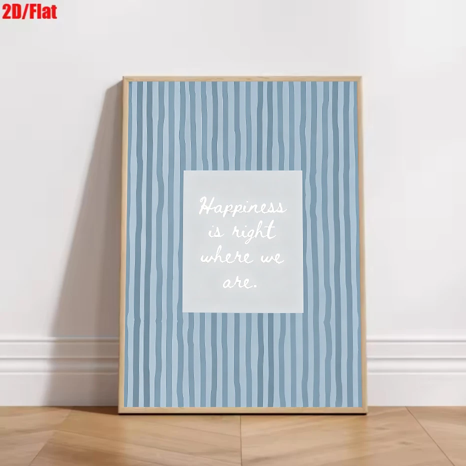 Plakat Minimalistyczny z Cytatem i Paskami Zielony