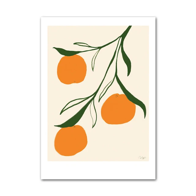 Plakat minimalistyczny cytryna w wazonie Burgundia