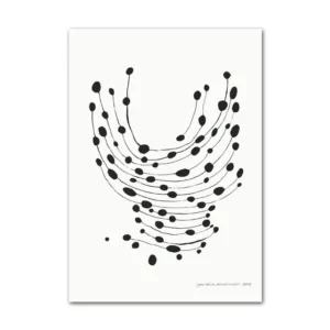 Plakat minimalistyczny cytryna w wazonie Zielony