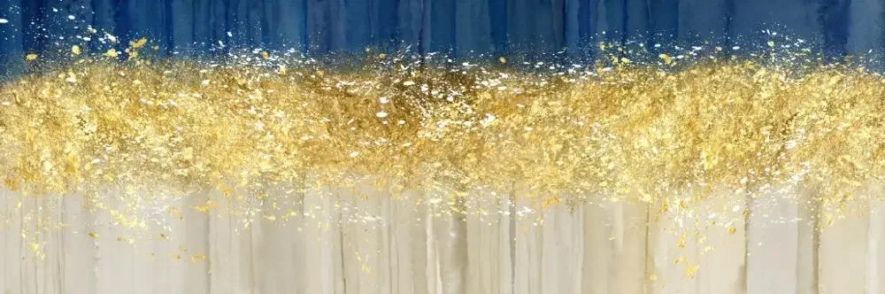 Minimalistyczny krajobraz abstrakcyjny Granatowy