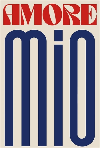 Plakat minimalistyczny z napisem Ciao Amore Wzór 12