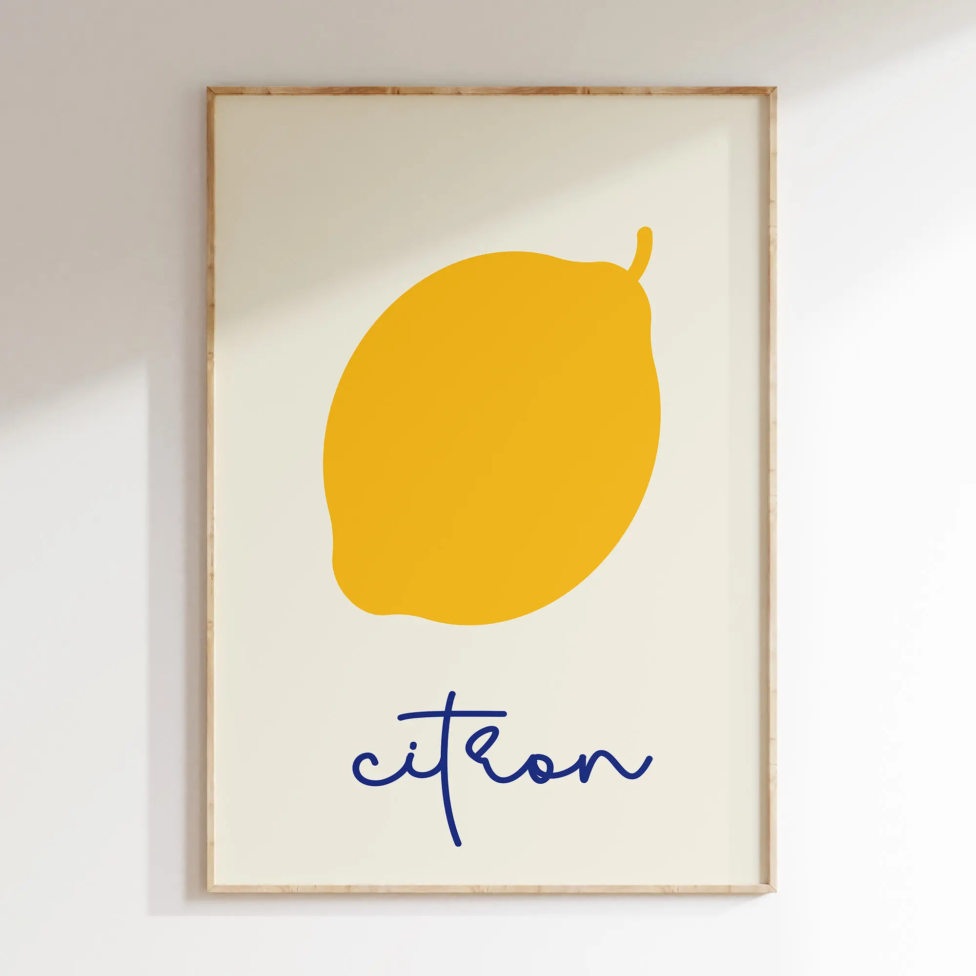 Minimalistyczny plakat do kuchni - owoce i napoje Wzór 8