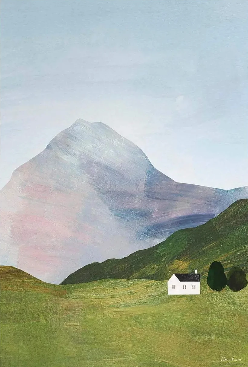 Minimalistyczny pejzaż Yosemite - plakat Ja