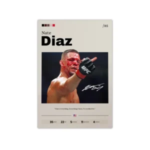 Plakat MMA UFC zawodnik na płótnie Czerwony