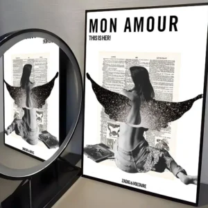 Plakat modowy Zadig & Voltaire Czarny1