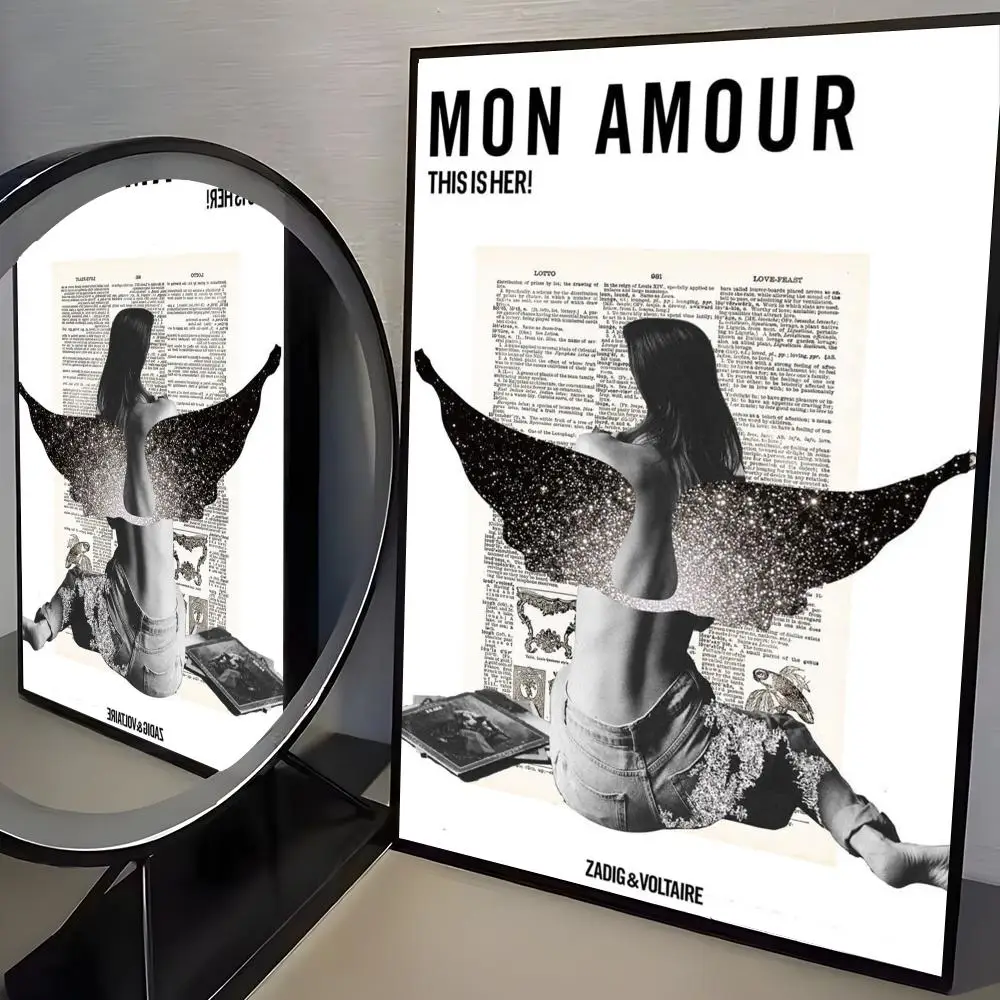 Plakat modowy Zadig & Voltaire Czarny1