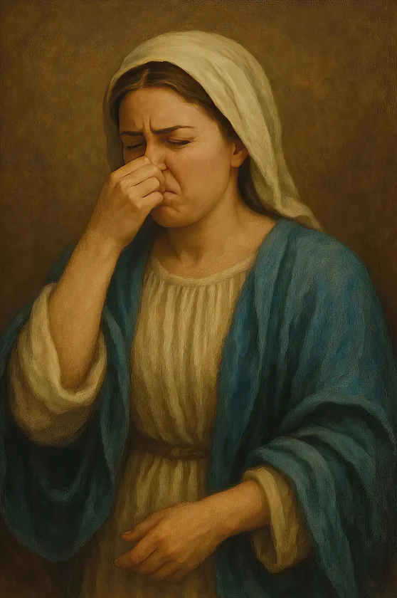 Plakat Mona Lisa do łazienki - humorystyczny Wzór 2