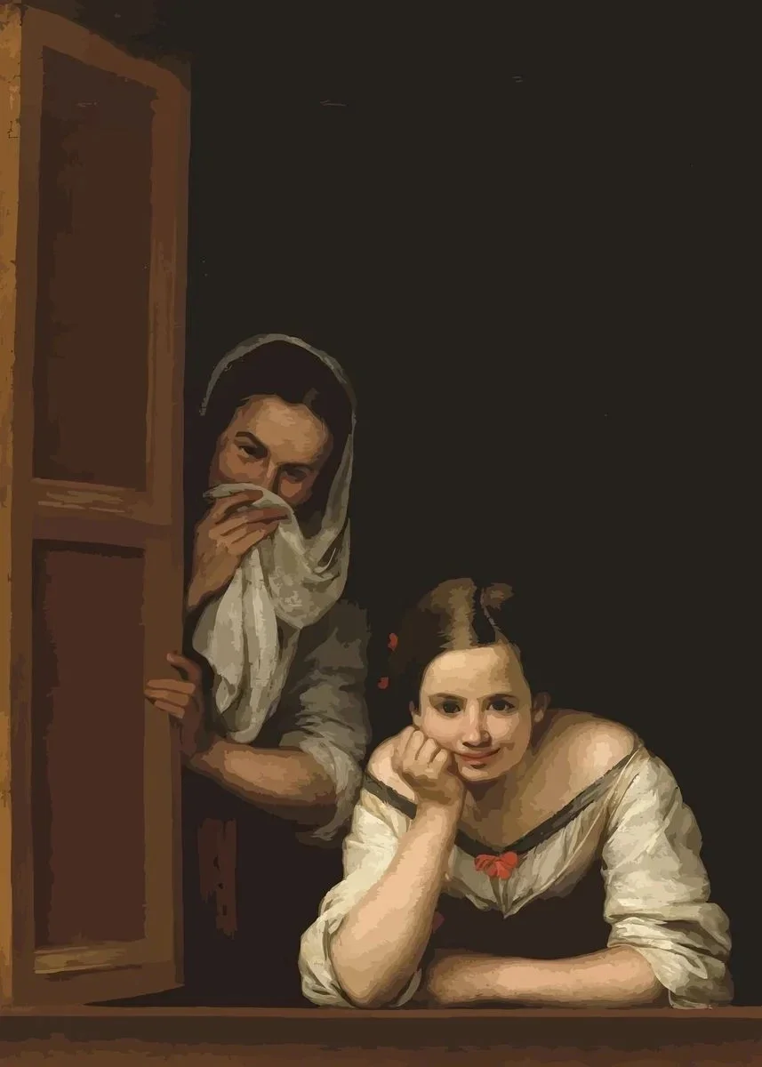 Plakat Mona Lisa z papierem toaletowym do łazienki Jasnoszary