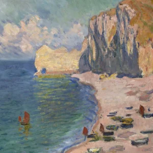 Claude Monet - Kobieta z parasolem Pomarańczowy