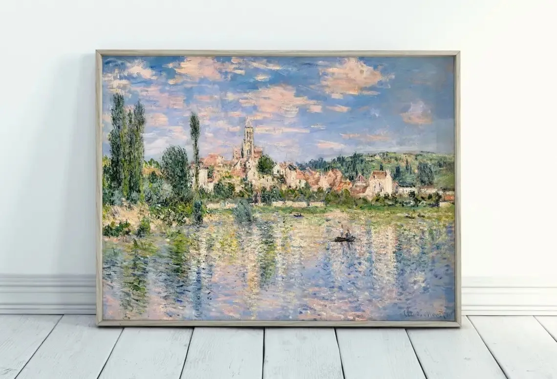 Plakat Monet Pejzaż Abstrakcyjny Reprodukcja Jasny
