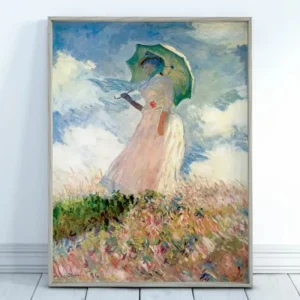 Plakat Monet Pejzaż Abstrakcyjny Reprodukcja Koralowa czerwona