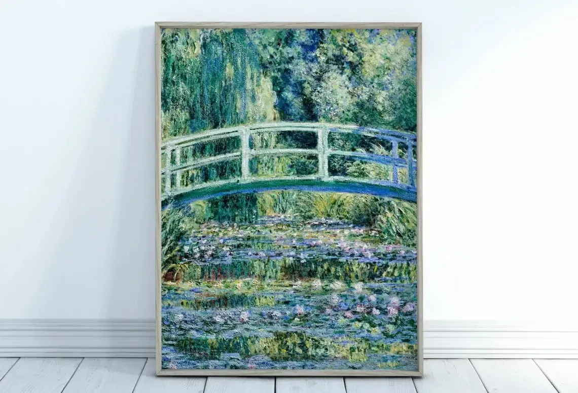 Plakat Monet - abstrakcyjne pejzaże na płótnie Wzór 3