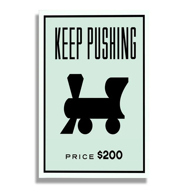Monopoly Money - plakat motywacyjny z pieniędzmi Wzór 8