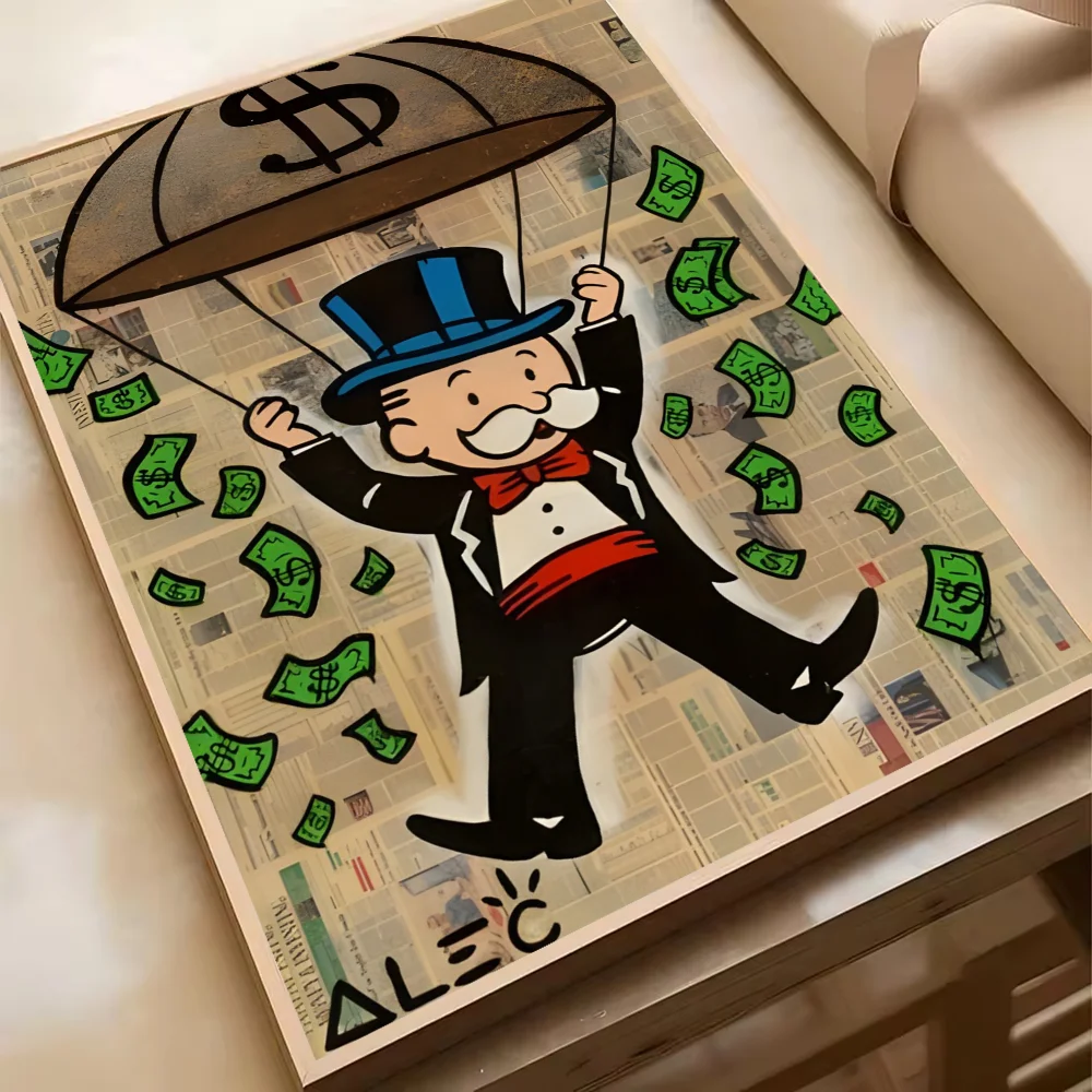 Monopoly Millionaire - plakat z motywem pieniędzy Szary