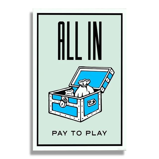 Monopoly Millionaire - plakat motywacyjny z pieniędzmi Wzór 5