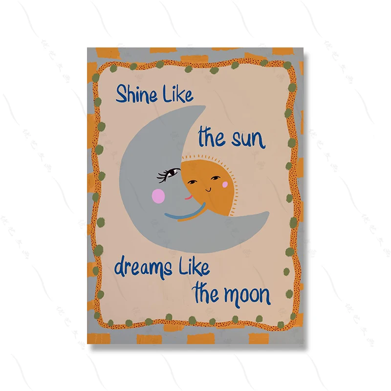 Plakat Montessori z zabawnymi zwierzętami Zielony