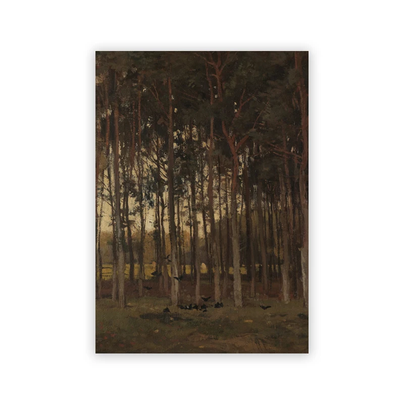 Moody Victorian - mroczny plakat kwiatowy vintage Czarny